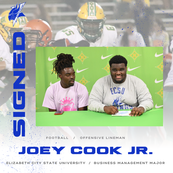 SIGNED: Cook Jr. 'couldn't pass up' opportunity to join Elizabeth City State University