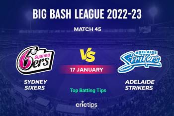 SIX vs STR Betting Tips & Who Will Win This Match Of The Big Bash League 2022-23