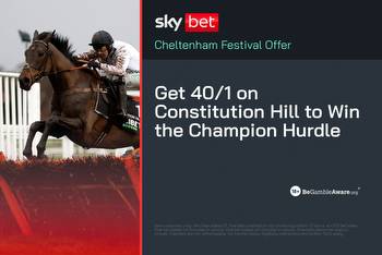 Sky Bet Cheltenham offer: 40/1 on Constitution Hill to win the Champion Hurdle