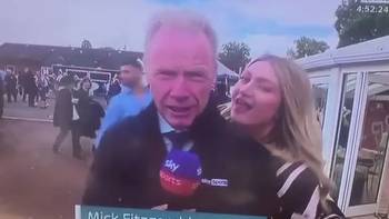 Sky Sports forced to cut away after female punter flashes knickers and makes X-rated comment on live TV