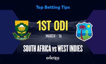 South Africa vs West Indies Betting Tips & Who Will Win 1st ODI