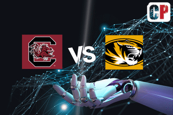 South Carolina Gamecocks at Missouri Tigers AI NCAA Football Prediction 10/21/2023