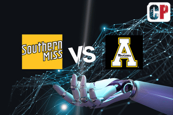 Southern Miss Golden Eagles at Appalachian State Mountaineers AI NCAA Prediction 102823