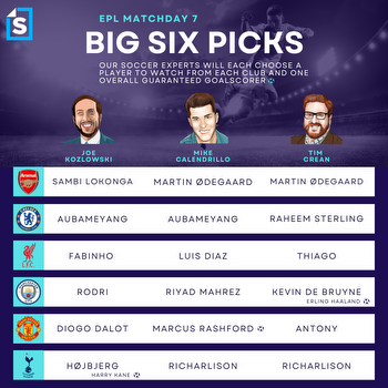 Sportscasting Big 6 Picks: Premier League Matchday 7