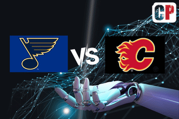 St. Louis Blues at Calgary Flames AI NHL Prediction 102623