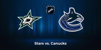 Stars vs. Canucks: Odds, total, moneyline
