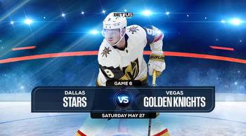 Stars vs Golden Knights Game 5 Odds and Picks May 27