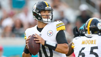 Steelers vs. Patriots props, odds, best bets, AI predictions, TNF picks: Mitch Trubisky goes over 180.5 yards