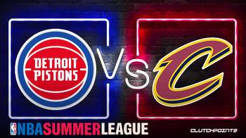 Summer League Odds: Cavaliers-Pistons prediction, odds and pick
