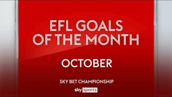 Sunderland's Niall Huggins wins Sky Bet Championship Goal of the Month award for October