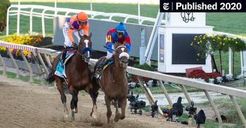 Swiss Skydiver, With a Last-Minute Jockey, Wins the Preakness Stakes