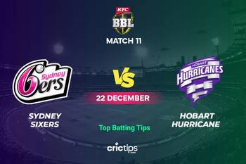 Sydney Sixers vs Hobart Hurricanes Betting Tips & Who Will Win