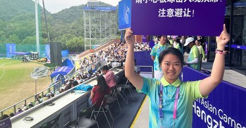 Take care!: Hangzhou volunteers warn fans as Jaiswal smashes India to win