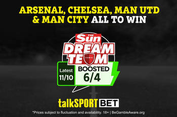 talkSPORT BET boost: Get Arsenal, Chelsea Man Utd and Man City all to win at 6/4 PLUS £30 in free bets
