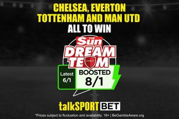 talkSPORT BET boost: Get Tottenham, Chelsea, Everton and Man Utd all to win at 8/1