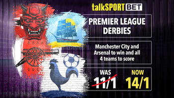talkSPORT BET boost: Manchester City and Arsenal to win and all 4 teams to score was 11/1 Now 14/1