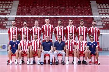 The Olympiacos volleyball team