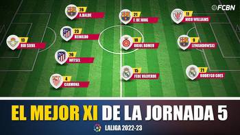 The XI ideal of the fifth day of LaLiga Santander 2022-2023!