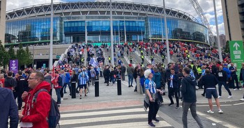 Thousands of Huddersfield Town fans flock to Wembley for Championship play-off final