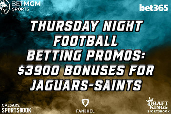 Thursday Night Football Betting Promos: $3900 Bonuses for Jaguars-Saints