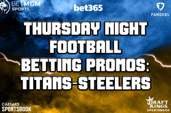 Thursday Night Football Betting Promos: Titans-Steelers Bonuses Up to $3850