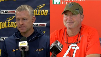 Toledo and Bowling Green hold weekly college football pressers