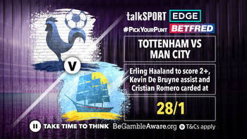 Tottenham vs Man City 28/1 Pick Your Punt: Haaland to score 2+, De Bruyne assist and Romero carded on Betfred