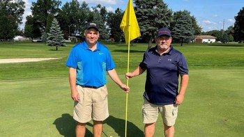 Two golfers land an albatross on No. 4 hole at Dundee Golf Club