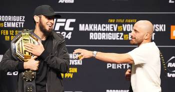 UFC 284 fight day odds: Islam Makhachev favored to finish Alex Volkanovski