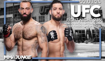 UFC Fight Night 235: How to watch Dolidze-Imavov, Vegas lineup, odds