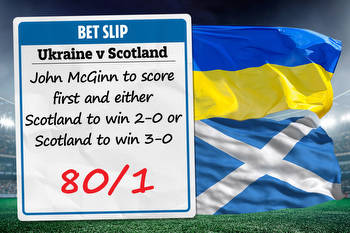 Ukraine v Scotland: Get McGinn to score first and Scotland to win 2-0 or 3-0 at 80/1 with Sky Bet!