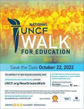 UNCF New Orleans to host the 35th Anniversary Walk for Education