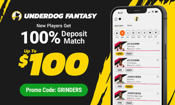 Underdog Promo Code GRINDERS: Get $100 Bonus for Super Bowl Sunday