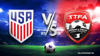 USA vs Trinidad and Tobago prediction, odds, pick, how to watch