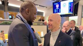 Usain Bolt reveals conversation with Erik ten Hag after meeting Man Utd manager at FA Cup win over Fulham