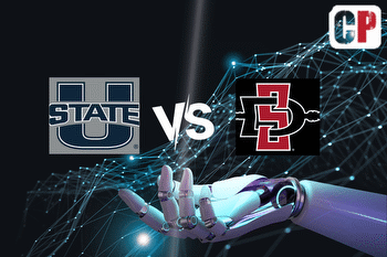 Utah State Aggies at San Diego State Aztecs AI NCAA Prediction 11423