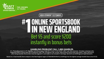 Vermont bettors can get $200 in bonus bets from DraftKings Sportsbook