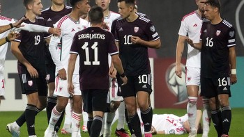 Wales fans rage at VAR as Latvia ace avoids red for 'disgusting' lunge as Aaron Ramsey helps clinch crunch Euro 2024 win