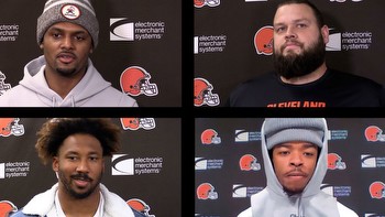 Watch Deshaun Watson, Myles Garrett and other Browns talk about their rematch with the Ravens