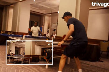 Watch Raheem Sterling destroy Thomas Tuchel at table tennis after warning Chelsea boss he is unbeatable