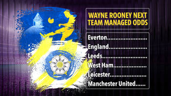 Wayne Rooney next club odds: Leeds, West Ham and Everton most likely destinations, England in the frame, Liverpool 50-1