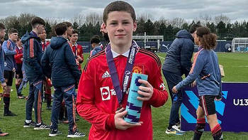 Wayne Rooney’s son Kai, 13, follows in dad’s footsteps as he scores in Man Utd cup final win over fierce rivals City