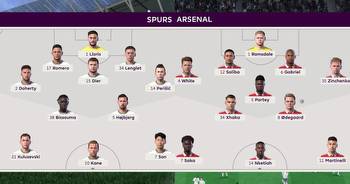 We simulated Tottenham vs Arsenal to get a score prediction for North London Derby