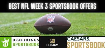 Week 3 NFL bonuses: Get $1,050 plus bet $5, win $200 on any NFL moneyline bet