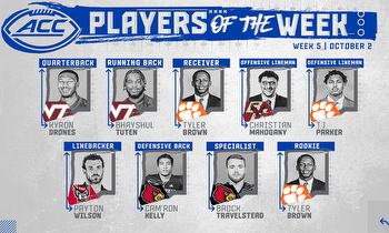 Week 5 ACC Football Players of the Week