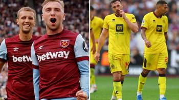 West Ham 2 Sheff Utd 0: Hammers quietly move into European places with comfortable win with Blades rock bottom of table