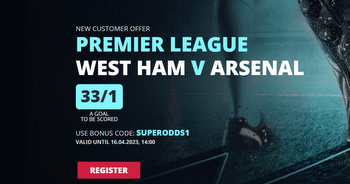 West Ham v Arsenal Betting: Get 33/1 Odds For a Goal to Be Scored with Novibet