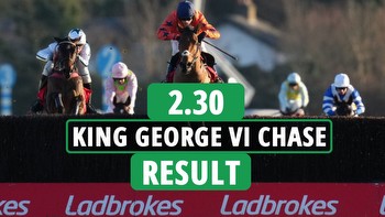 Who won the 2.30 at Kempton? King George VI Chase result and FULL finishing order for huge race