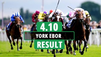 Who won the 4.10 at York Ebor? How every horse finished