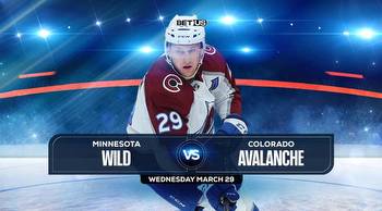 Wild vs Avalanche Prediction, Odds and Picks Mar 29